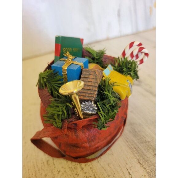 Santa Claus gift toy bag accessory good girls and boys book Xmas figure - Picture 4 of 7